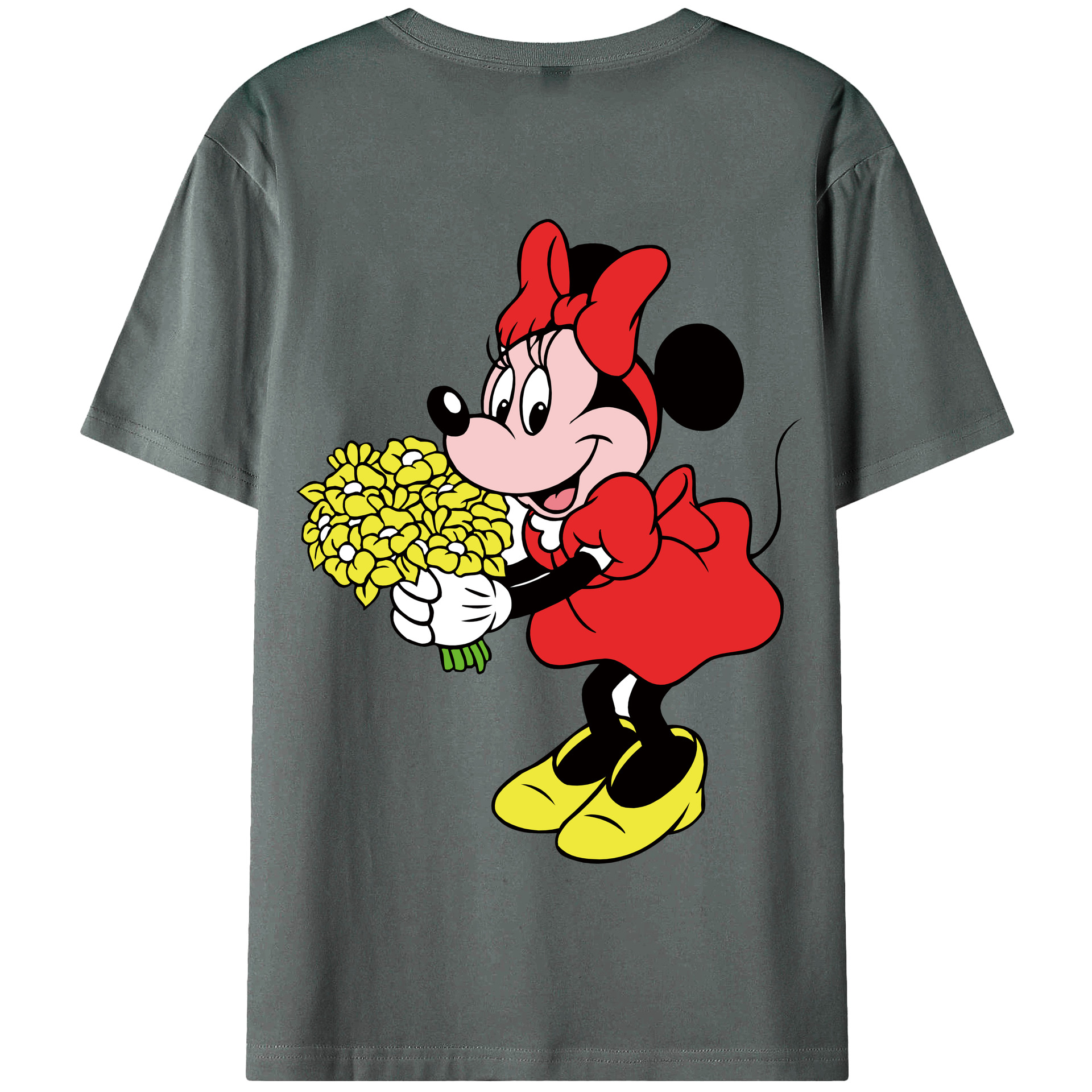 （画像用） ミッキーマウス Mickey Mouse 綿100％半袖Tシャツ（背面プリント）